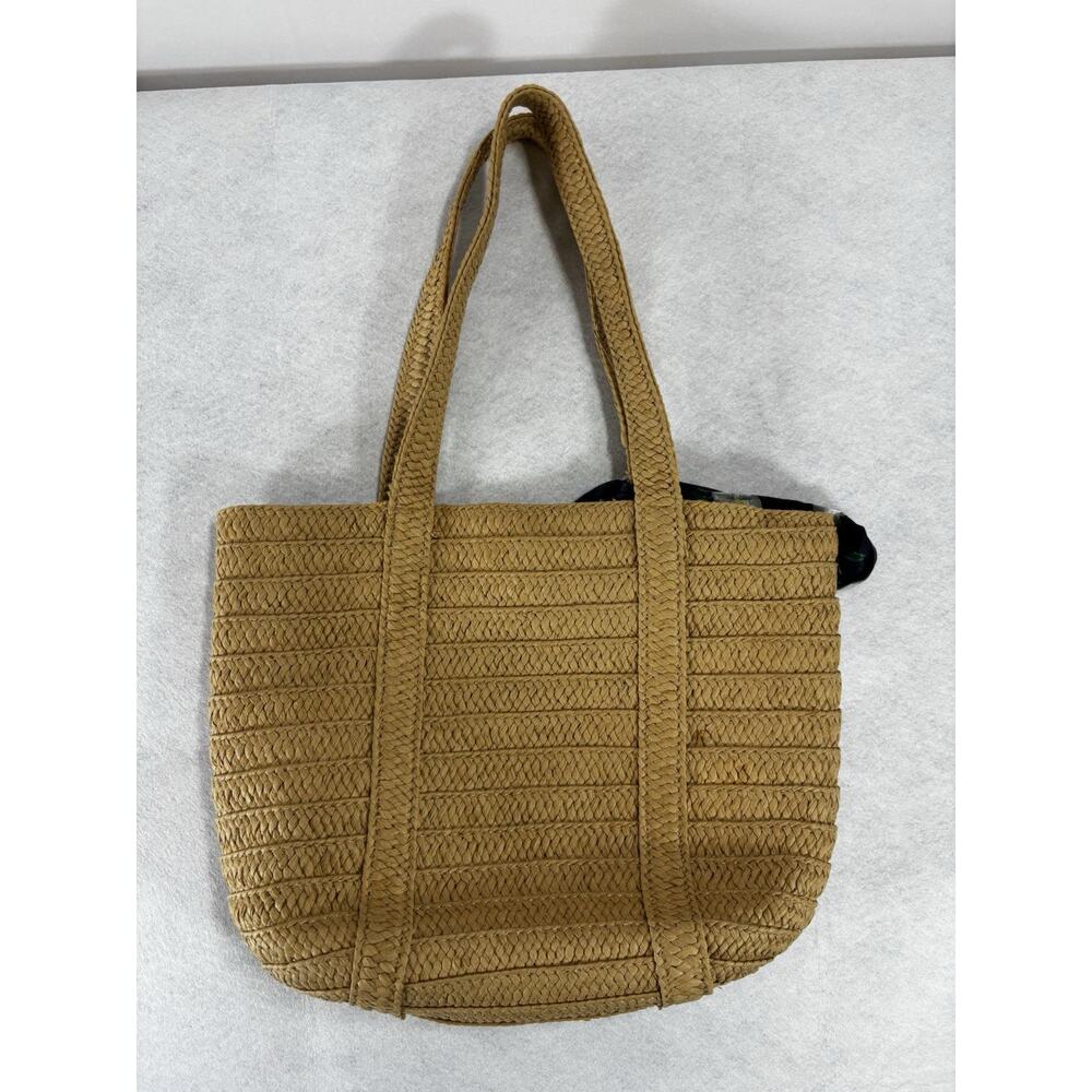Draper James Straw/Beach/Shoulder Bag/Tote Removeable Magnolia Print Scarf Coast - Picture 6 of 9